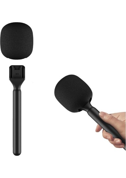 Röportaj Mikrofon Röportaj El Adaptörü, Hollyland Lark 150 Için Rode Iı Için Mic 1/2, Köpük Hafif Kablosuz Mikrofon Tutucu, Röportaj Yaka Mikrofonu Adaptörü