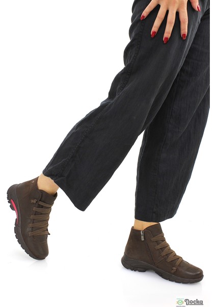 Mammimia Kadın Hakiki Deri Ortopedik Fermuarlı Spor Günlük Bot M26/KB4465 modelleri