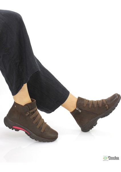 Mammimia Kadın Hakiki Deri Ortopedik Fermuarlı Spor Günlük Bot M26/KB4465 fırsatları