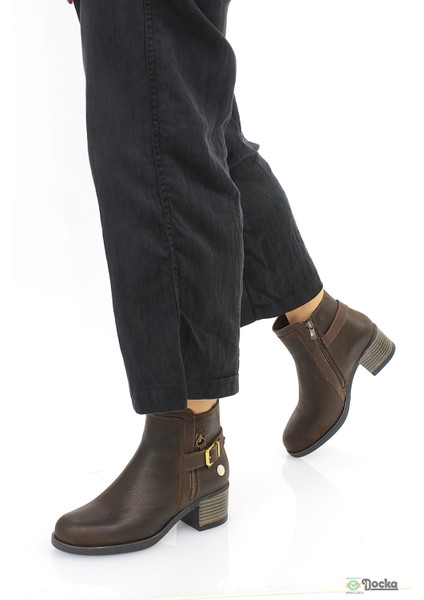 Mammimia Kadın Hakiki Deri Ortopedik Fermuarlı Alçak Topuklu Klasık Tarz Günlük Bot M26/KB4380 fiyatları