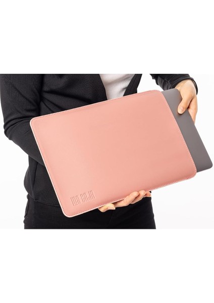 Caja Minimalist 13 Inç Laptop Kılıfı, Vegan Deri, Su Itici Özellikli, Bilgisayar Notebook Laptop Çantası (Toz Pembe, 13 Inç) fırsatları