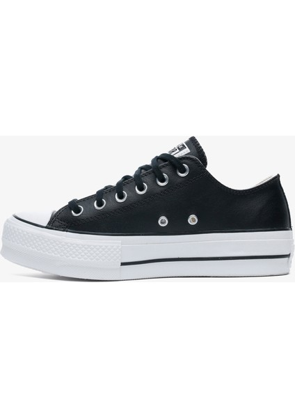 Chuck Taylor All Star Leather Platform Unisex Siyah SNEAKER.001 modelleri