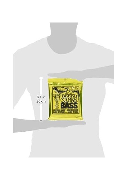 Ball Beefy Slinky Elektronik Bas Gitar Telleri, Kalınlık 65-130 fırsatları