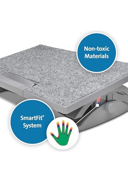 Smartfit Solemate Pro Ergonomik Ayak Desteği, Çalışma Masası Için, Vücut Duruşunu, Kan Dolaşımını ve Sırt ve Bacak Konforunu Iyileştirmek Için, K50345EU fırsatları