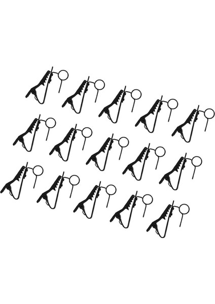 15 Adet Dayanıklı Demir Yaka Mikrofon Güçlü Kavrama ile Vlogging Röportaj ve Konferanslar Için Hafif ve Taşınabilir Tasarım