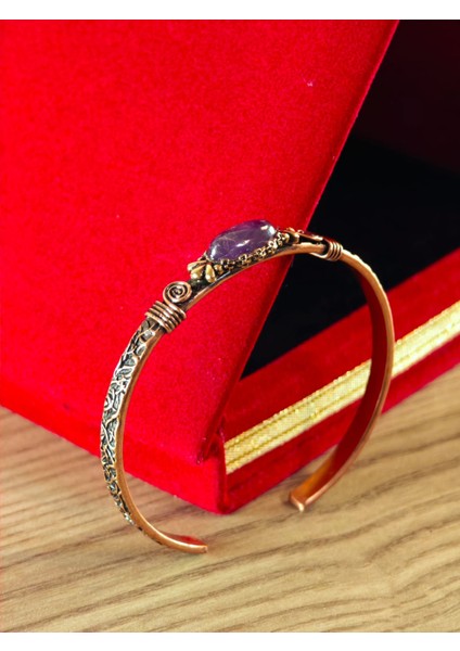 Saf Bakır Bileklik El Yapımı Üzerinde Özel Tasarımlar