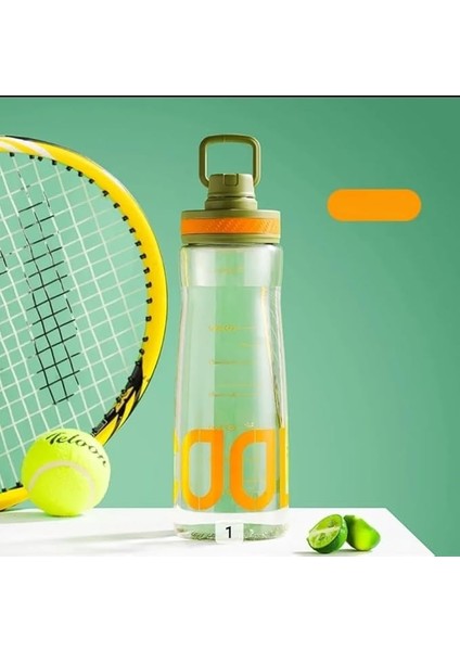 Home Sızdırmaz Çevirmeli Kapaklı Bpa Içermeyen Polikarbon Su Şişesi, Dayanıklı ve Hafif Mataralar, Spor ve Günlük Kullanım Için Ideal Suluk (Haki, 850 Ml)