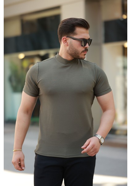 Erkek Yarım Balıkçı Yaka Kısa Kollu T-shirt fiyatları