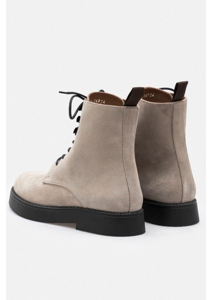 Vizon Fermuarlı Bağcıklı Hakiki Süet Deri Kadın Bot fırsatları