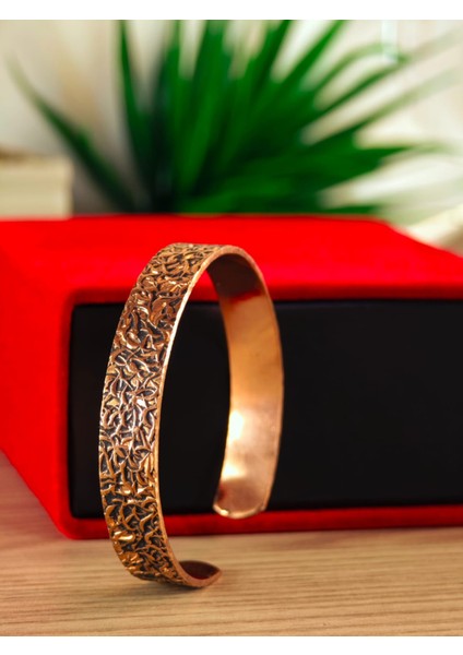 Saf Bakır Bileklik El Yapımı Üzerinde Özel Tasarımlar