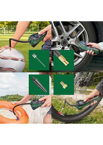 Home And Garden Easypump Elektrikli Hava Pompası Mini Kompresör, 3.0 Ah Akü, 3.6 V, Otomatik Durdurma Fonksiyonu, 150 Psi, 10.3 Bar, Led, Usb-C Şarj, Yeşil fiyatları