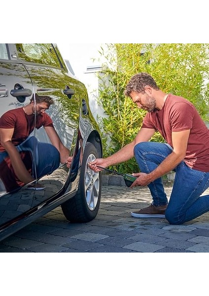 Home And Garden Easypump Elektrikli Hava Pompası Mini Kompresör, 3.0 Ah Akü, 3.6 V, Otomatik Durdurma Fonksiyonu, 150 Psi, 10.3 Bar, Led, Usb-C Şarj, Yeşil fırsatları