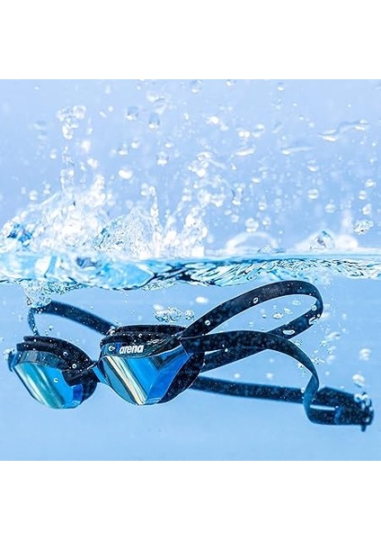 Üniseks Antrenman Yarışma Yüzme Gözlüğü Python Mirror (Aynalı, Uv Koruması, Buğu Önleyici Kaplama), Revo-White (54), Tek Beden fırsatları