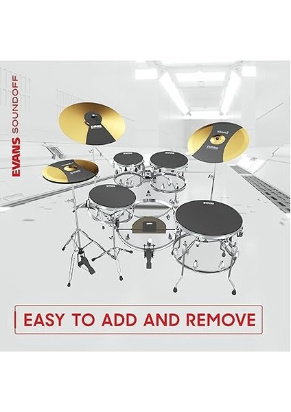 SO14HAT Soundoff 14" Hi-Hat Sessiz Paket, Siyah fırsatları