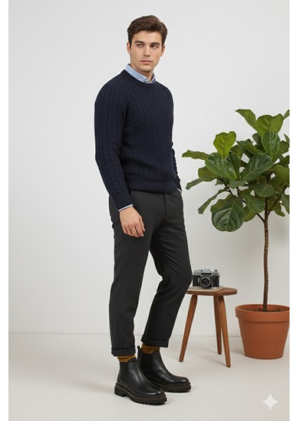 Chelse Model Lastik Detaylı Hafif Kalın Taban Hakiki Deri Günlük Klasik Tarz Bağcıksız Erkek Bot ER5K/B725 modelleri