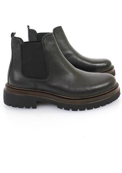 Chelse Model Lastik Detaylı Hafif Kalın Taban Hakiki Deri Günlük Klasik Tarz Bağcıksız Erkek Bot ER5K/B725 indirimleri