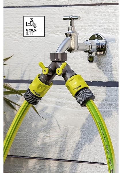 Eco Musluk Adaptörü Iki Hortum Çıkışlı Vanalı 3/4 indirimleri