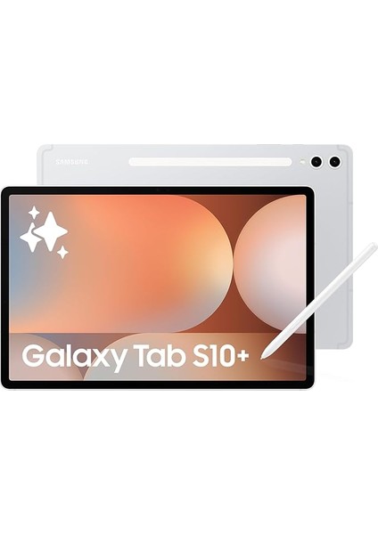 Galaxy Tab S10+ Yapay Zeka (Aı) Tablet, 12GB Ram, 256GB Hafıza, Amoled Ekran, S Pen Dahil, Gümüş (Samsung Türkiye Garantili)