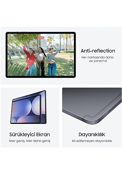 Galaxy Tab S10+ Yapay Zeka (Aı) Tablet, 12GB Ram, 256GB Hafıza, Amoled Ekran, S Pen Dahil, Gümüş (Samsung Türkiye Garantili) fırsatları