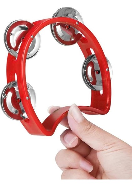 ORF-TF-05RD Örf Aletleri Zilli Tef Kırmızı (1 Adet)