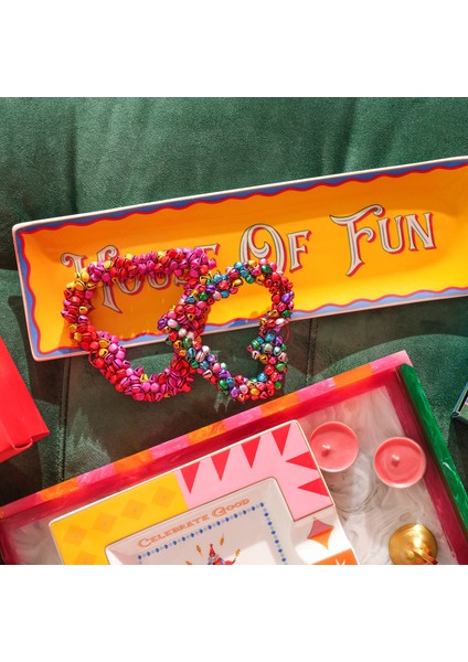 Luohu Porselen Servis Tabağı 35x10x2 Cm Sarı fiyatları