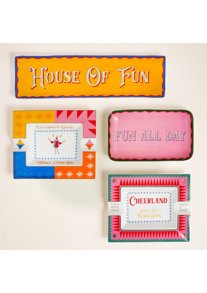 Luohu Porselen Servis Tabağı 35x10x2 Cm Sarı indirimleri