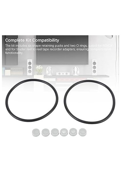 Revox Nab Hub Adaptörü Için Halka, Nab Hub Adaptörü O Halka Kiti, Revox Nab Hub Adaptörü, Sürtünme Arttırıcı ile Teyp Kaydedici Için Kauçuk Keçe Halkaları, Smit (Black) (Gray) fiyatları