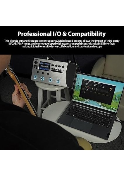 Çok Efektli Pedal, M Vave Gitarlar Efekt Işlemcisi 120 Amp Modeli Davul Makinesi Döngü Mıdı Arayüzü Re Amp Bas Aksesuarları Çok Efekt modelleri