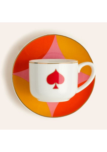 Luohu Porselen Kahve Seti 90 Ml Renkli