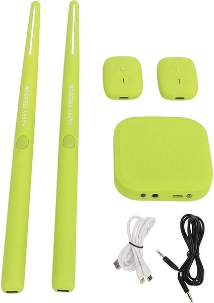 Davul Seti, 3D Hareket Algılama, Taşınabilir Elektronik Davul Seti Yeni Başlayanlar Çocuklar Yetişkinler Için Sanal Gerçeklik Teknolojisi (Green)