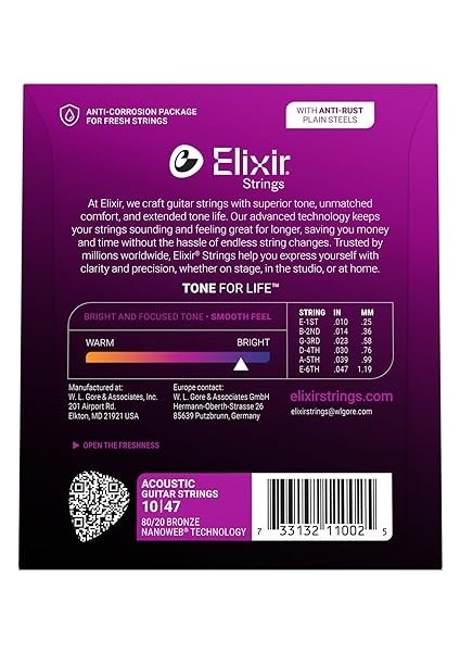 010-047 Bronz Akustik Gitar Teli (11002) fiyatları