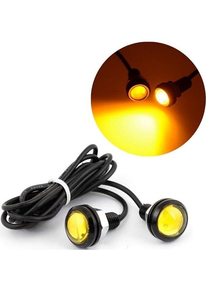 Kartal Göz LED Kırmızı Ayna Altı Araç Far LED Projektör Sis Farı fiyatları