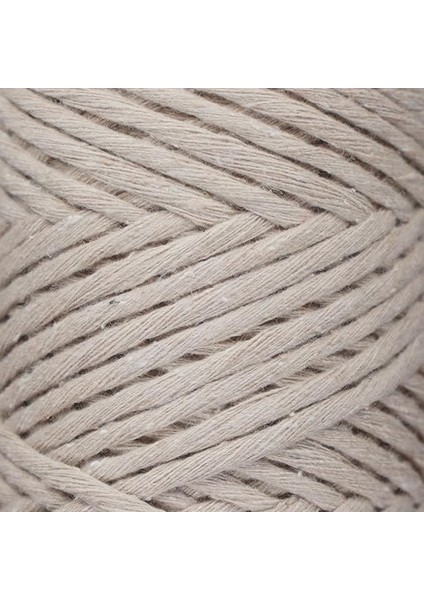 Tek Telli Makrome Kordon 3 mm x 100 Yard (300 Ft) 3 mm Tek Telli Latte Pamuk Kordon Makrome Sanat ve El Sanatları Duvar Askıları Için Geri Dönüşümlü Pamuk Kordon Ipliği Dıy (Latte, 1 fırsatları