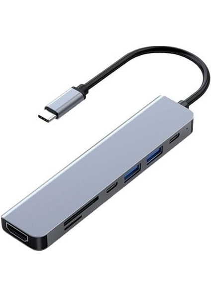 Frısby FA-7684C Type-C - 7 In1 Usb-C+Hdmı+Sd/tf+Usb3.0+Pd+Usb-C