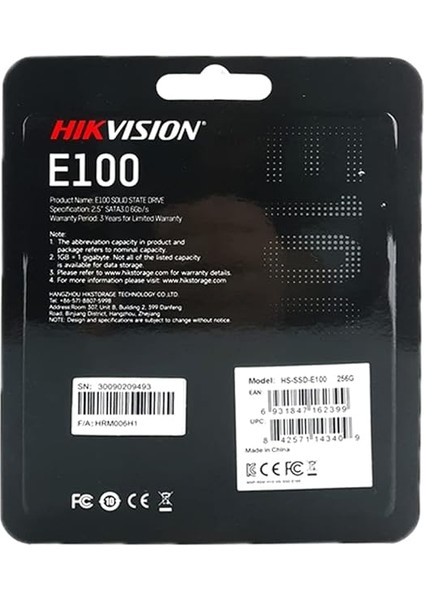SSD E100/256GB Sata SSD 2,5'' 6gb/s Solid State Drive fiyatları