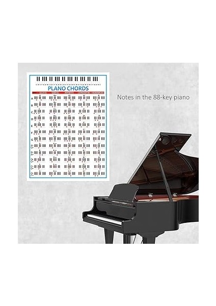 Piyano Akorları Sekme Diyagramı 88 Tuş Tablosu Acemi Parmak Alıştırması Müzik Aleti Aksesuarları fiyatları
