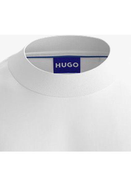 Boss Logo Patch Erkek Beyaz T-SHIRT.100 fiyatları