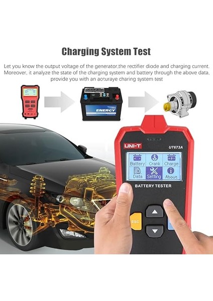 UT673A Akü Test Cihazı, 3 Ah - 250 Ah fırsatları