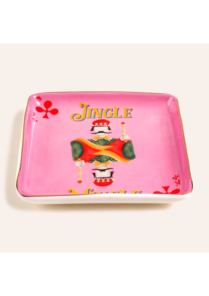 Luohu Porselen Tabak 12X12X2 cm Pembe modelleri