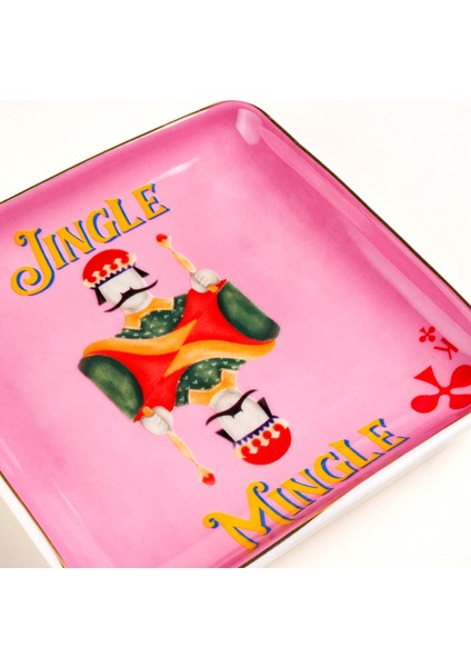 Luohu Porselen Tabak 12X12X2 cm Pembe fırsatları