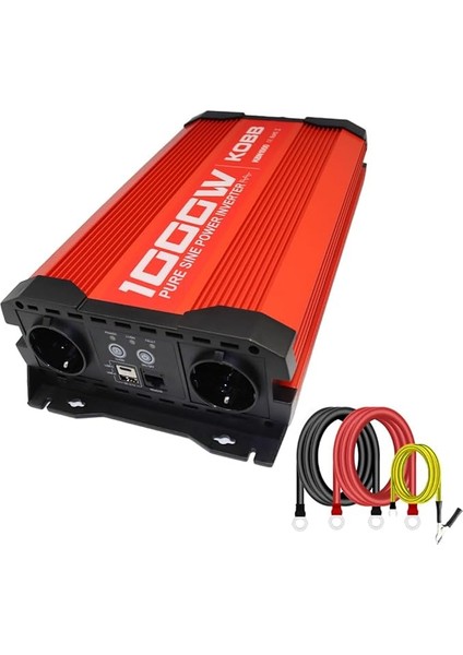 KBN1000 12V/220V 1000WATT Tam Sinüs Dönüştürücü Invertör