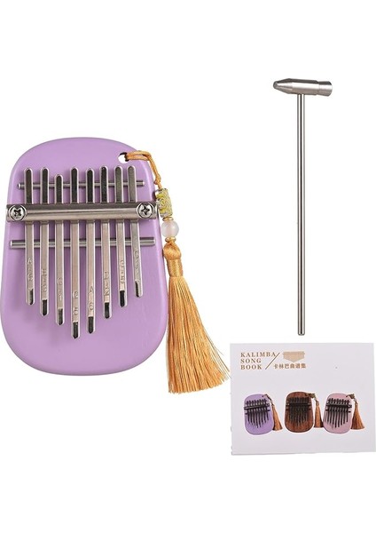 Kalimba Kalimba Mini Başparmak Piyano, 8 Tuşlu Taşınabilir Müzik Aleti, Tune Çekiç Dahil, Yetişkinler Için Hediye, Partiler ve Seyahat Için Ideal