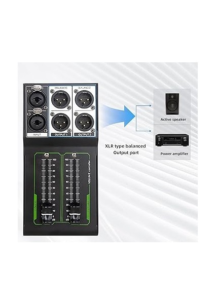 Stüdyo ve Ev Ses Sistemleri Için Metal Kayıpsız Pasif Hacim Kontrolü, Tam Stereo Kontrol, 1/2 Çıkış fırsatları