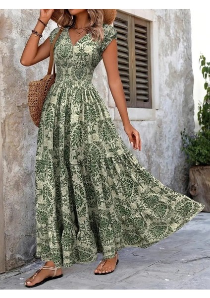 Kadın Kısa Kollu Kruvaze Yaka Beli Lastikli Süprem fırsatları