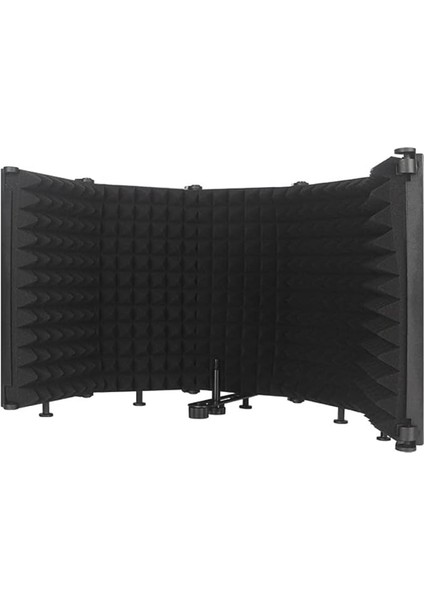 Katlanabilir Ayarlanabilir Ses Emici Vokal Paneli Taşınabilir Izolasyon Mikrofon Kalkanı Ses Geçirmez Plaka