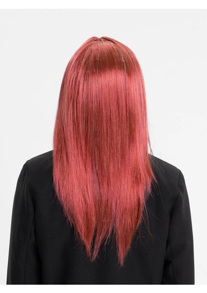Kızıl Renk Düz Kesim Uzun Parti Peruğu Takma Saç (4940) fiyatları