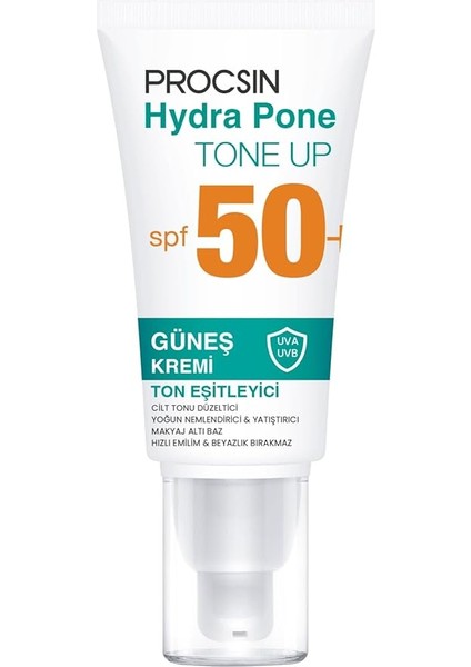 Hydra Block Pone Ton Equilizer Güneş Kremi, Spf 50+ Güneş Koruması, Cilt Tonu Eşitleyici & Nemlendirici, Leke Karşıtı & Aydınlatıcı, 50 ml