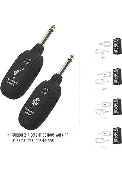 Elektro Gitar Verici, Gitar Sistemi Elektro Gitar Bas Için Kablosuz Gitar Verici Alıcı modelleri
