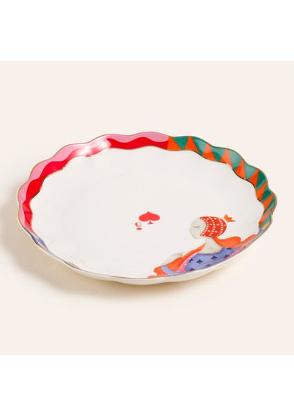 Luohu Porselen Pasta Tabağı 19x19x2 Cm Renkli modelleri