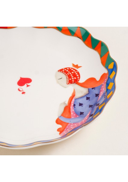 Luohu Porselen Pasta Tabağı 19x19x2 Cm Renkli fırsatları